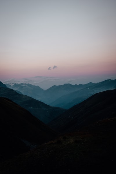 布朗山脉鸟瞰图